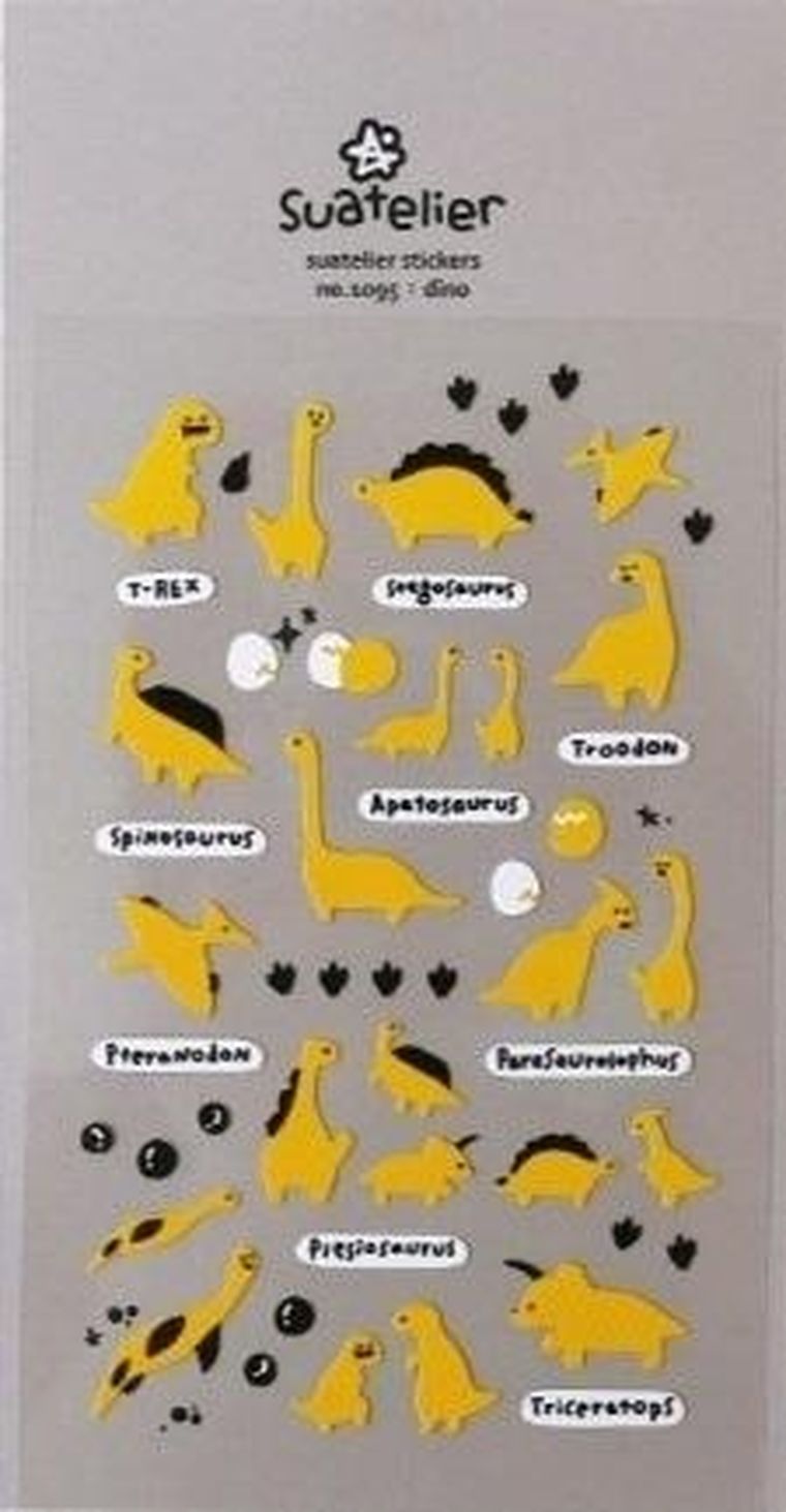 Suatelier, naklejki ozdobne, Dinozaury