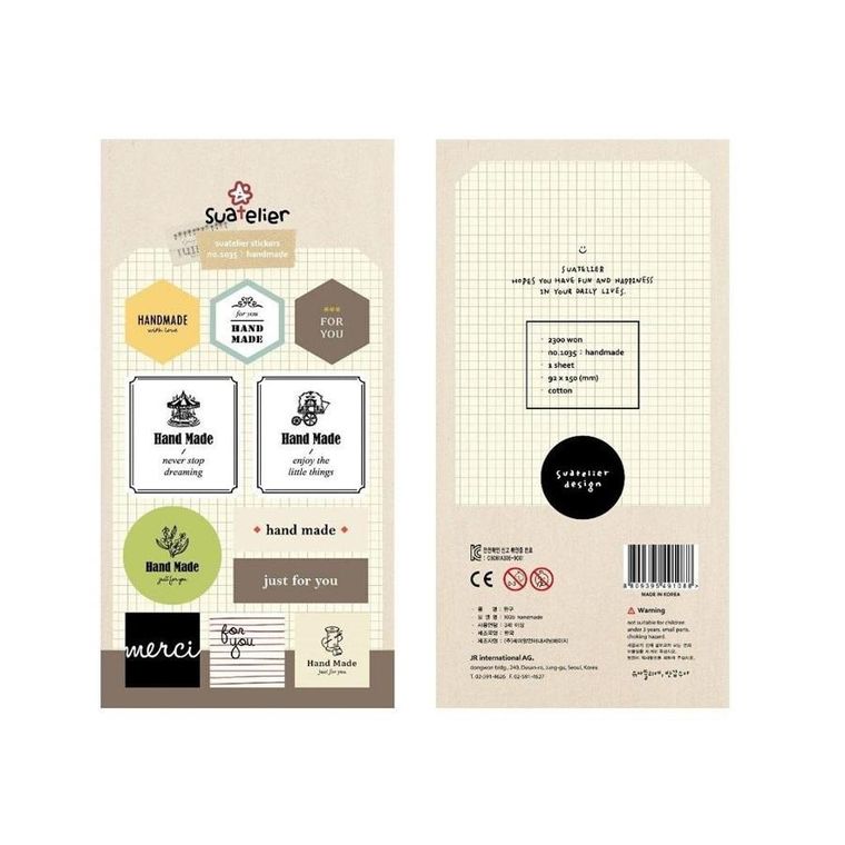 Suatelier, naklejki ozdobne, Hand made