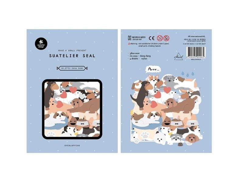 Suatelier, naklejki, pieski