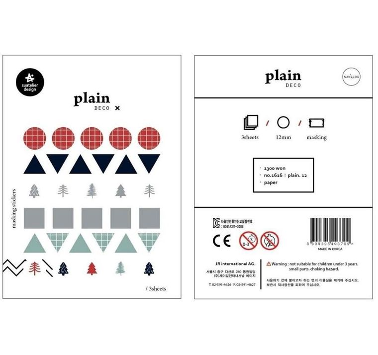 Suatelier, naklejki znaczniki, zima