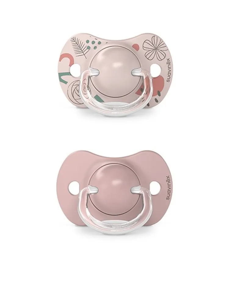 Suavinex, A walk in the park, SX Pro, smoczek fizjologiczny, silikonowy, różowy, 6-18m, 2 szt.