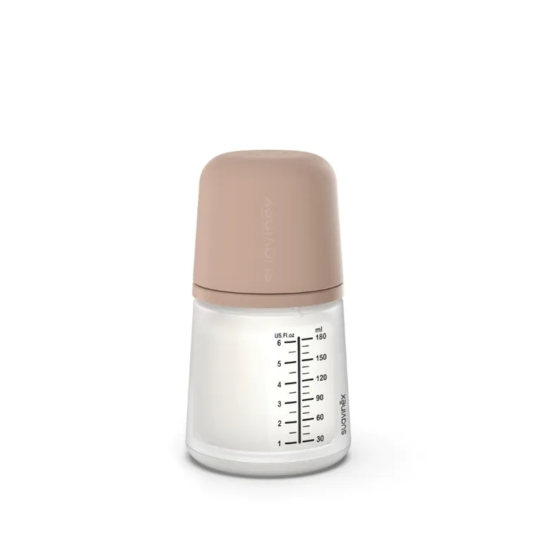 Suavinex, butelka Zero Zero, przepływ adaptacyjny, medium, 180 ml