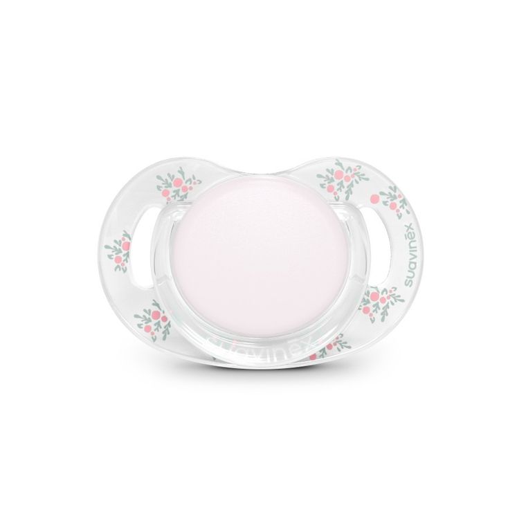 Suavinex, SX Pro, Poetry, smoczek fizjologiczny, silikonowy, różowy, 0-6 m