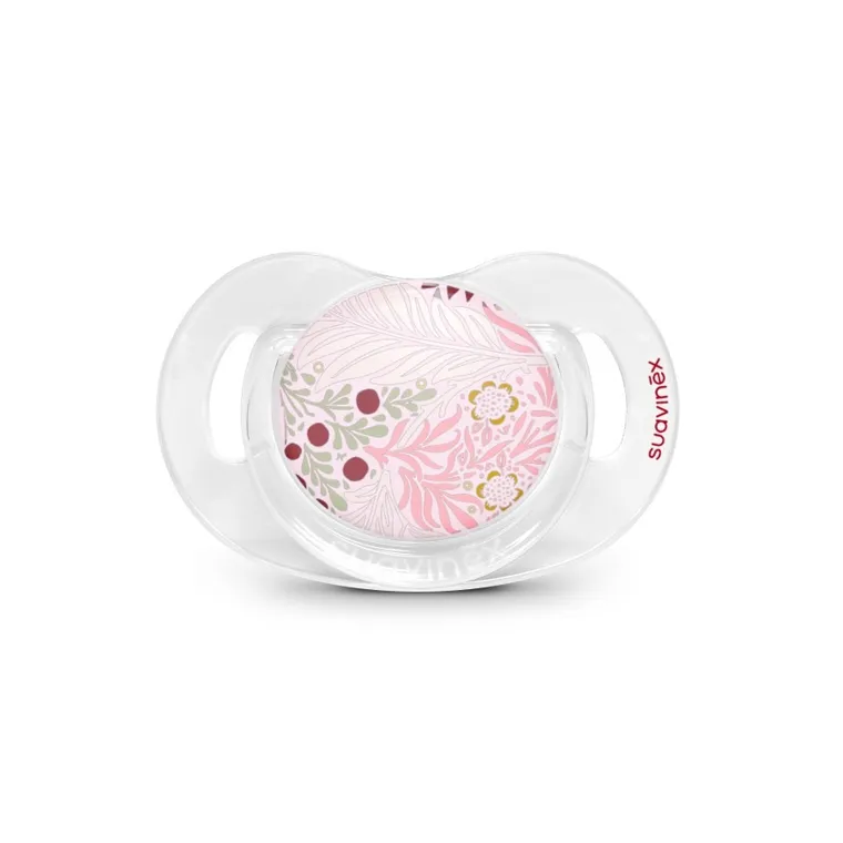 Suavinex, SX Pro, Poetry, smoczek fizjologiczny, silikonowy, różowy, 18 m+