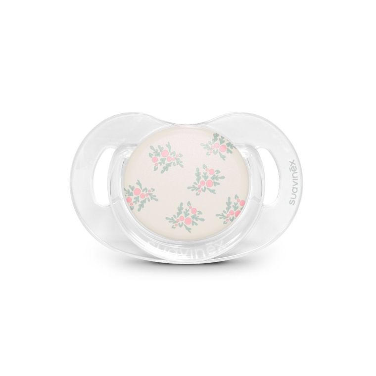 Suavinex, SX Pro, Poetry, smoczek fizjologiczny, silikonowy, różowy, 6-18 m