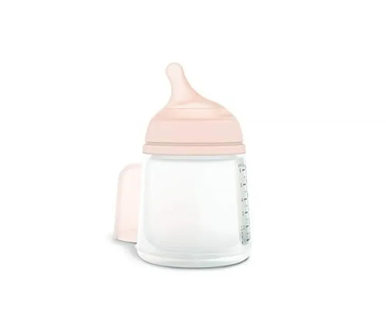 Suavinex, Zero Zero, butelka do karmienia, przepływ adaptacyjny, 180 ml