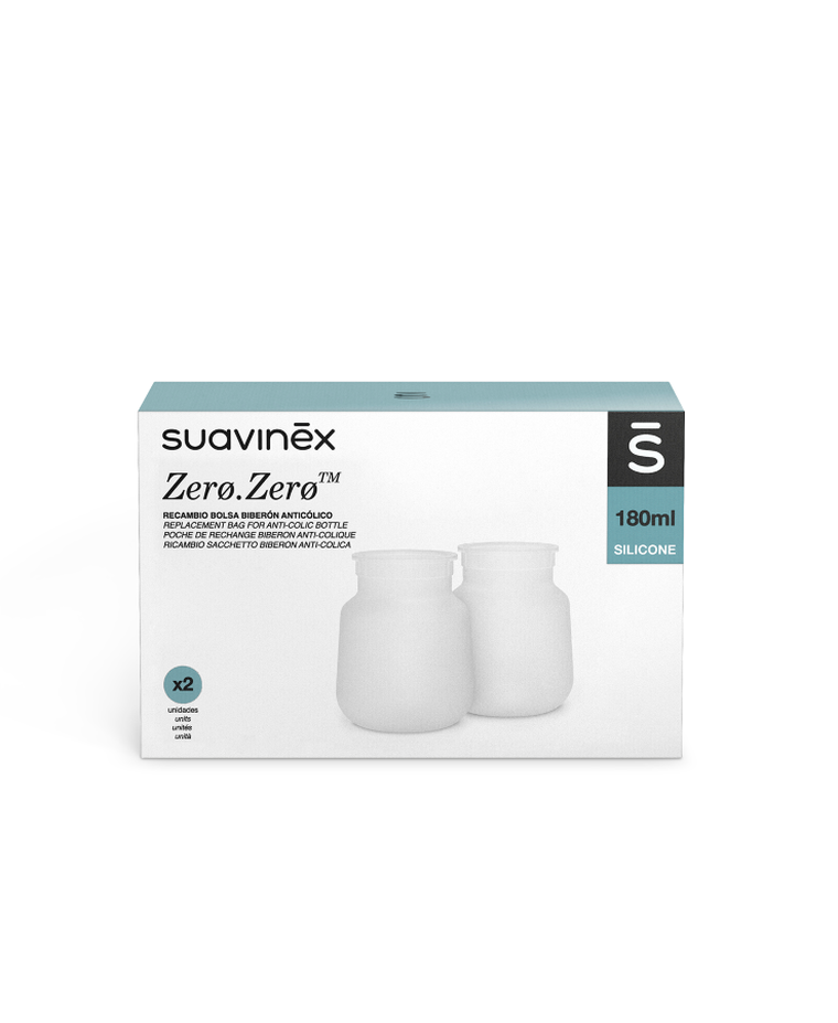 Suavinex, Zero Zero, wymienny woreczek, 180 ml