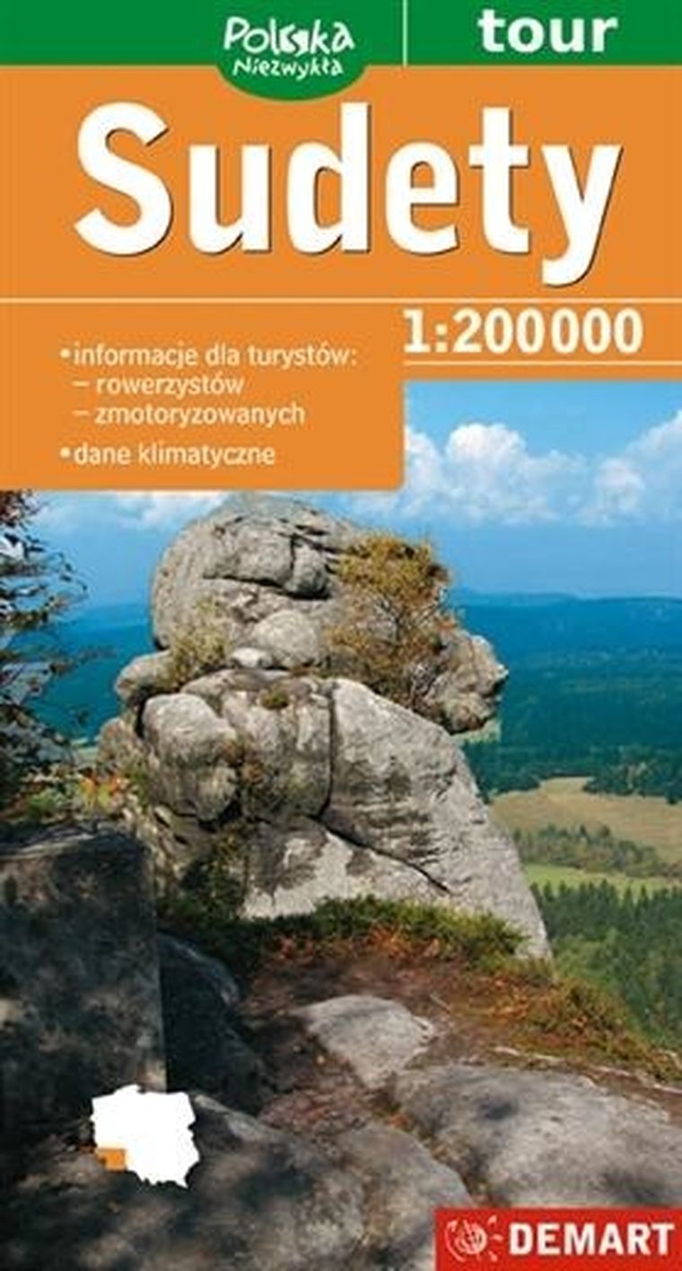 Sudety. Mapa turystyczna 1:200 000