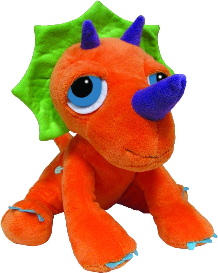 Suki, Triceratops, dinozaur, maskotka, 24 cm