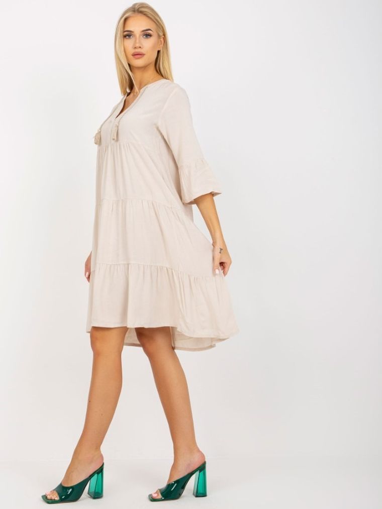 Sukienka damska, beżowa, Eight 2 Nine