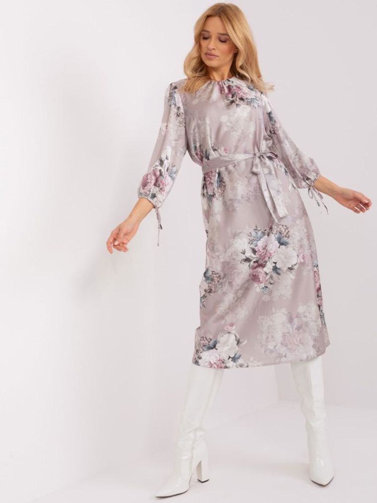 Sukienka damska, beżowa, Lakerta