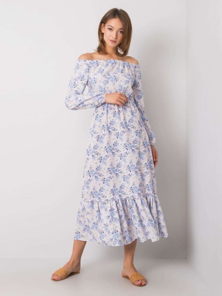 Sukienka damska, beżowa, Rue Paris