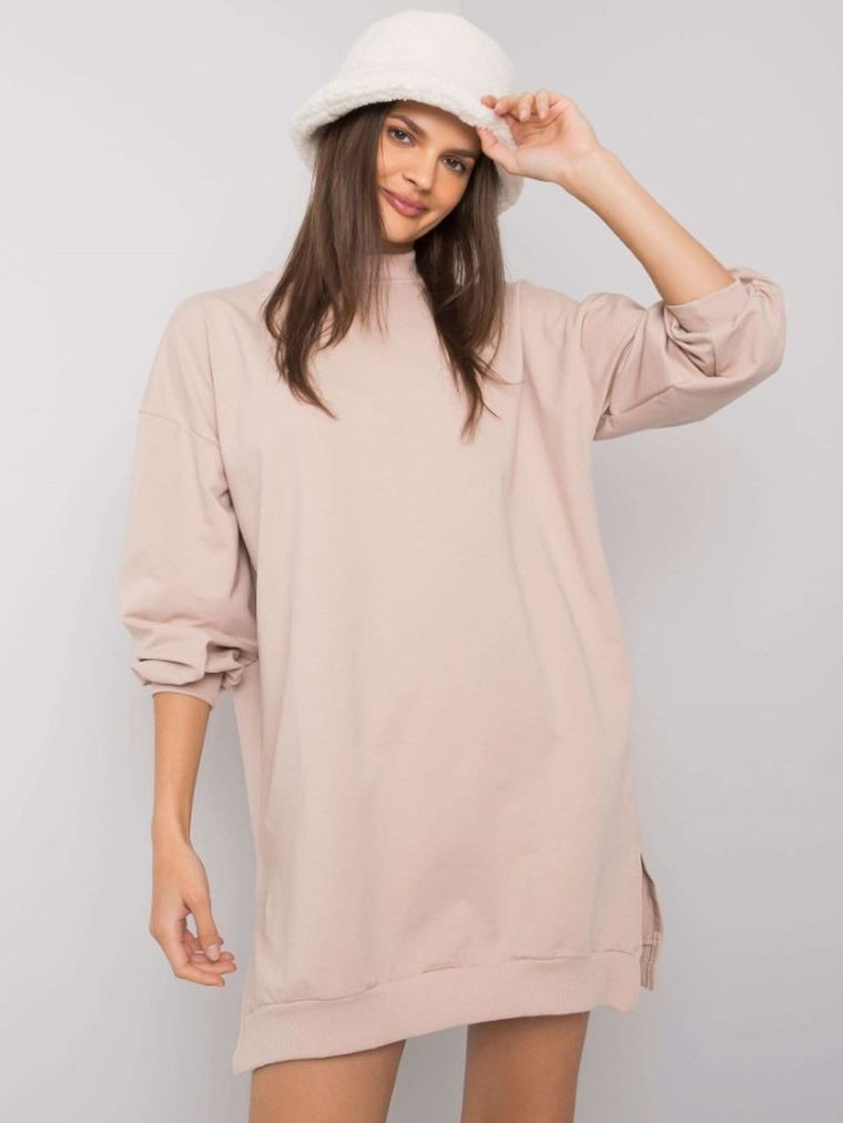 Sukienka damska, beżowa, Rue Paris