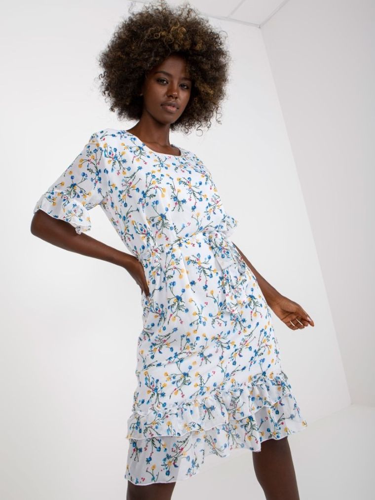 Sukienka damska, biała, Lakerta