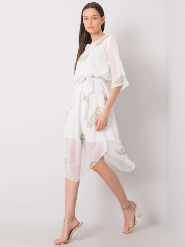 Sukienka damska, biała, Lakerta