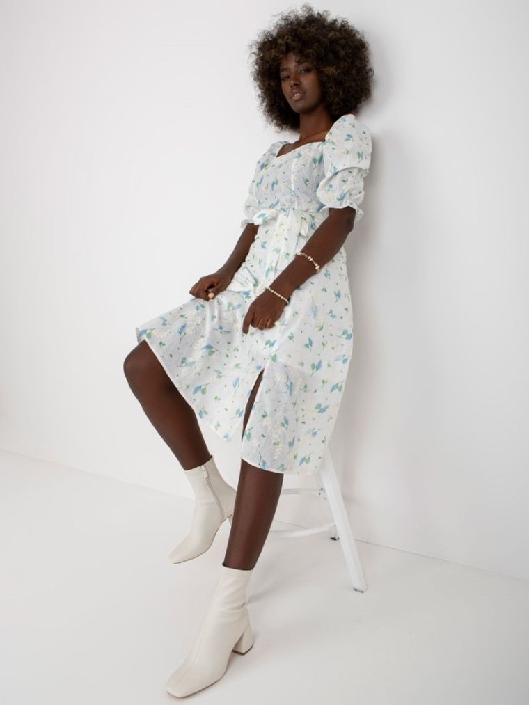 Sukienka damska, biała, Lakerta