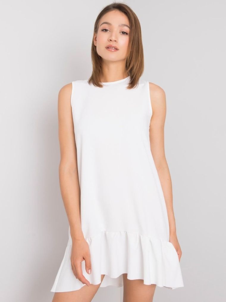 Sukienka damska, biała, Rue Paris