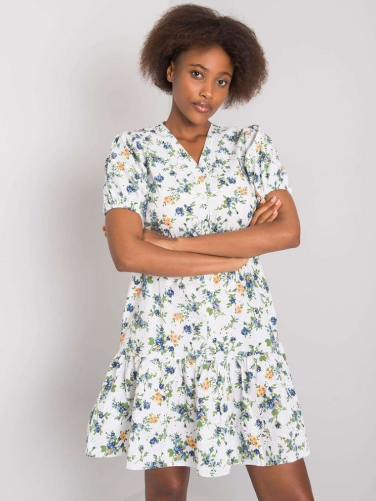 Sukienka damska, biała, Rue Paris