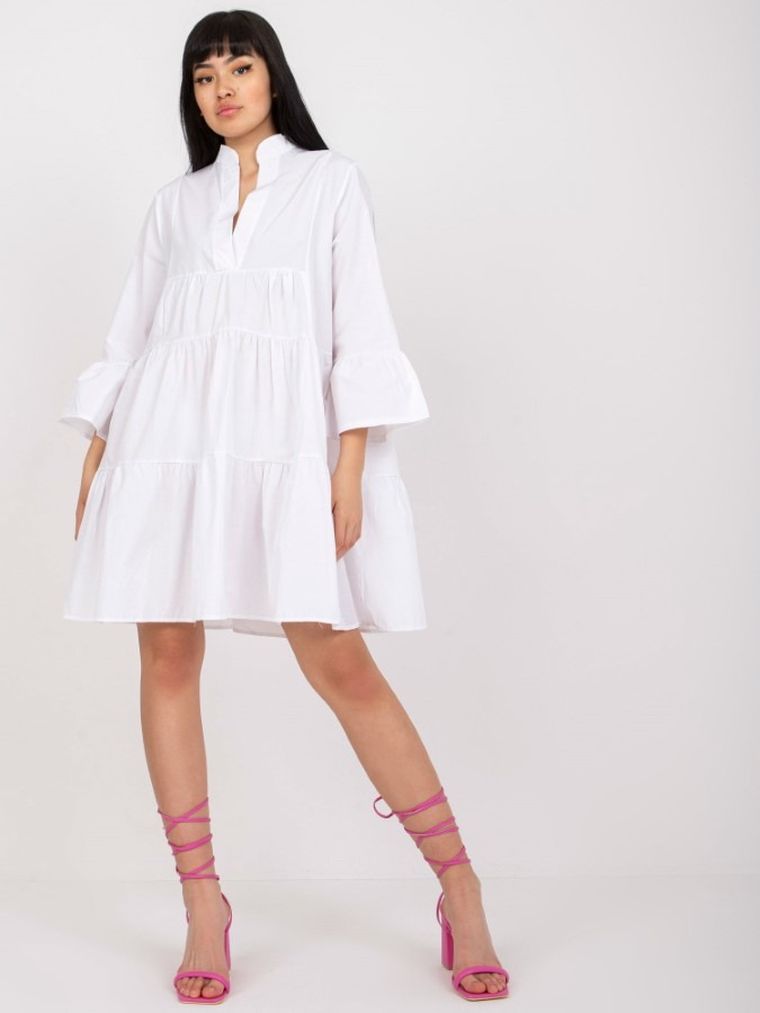 Sukienka damska, biała, Rue Paris