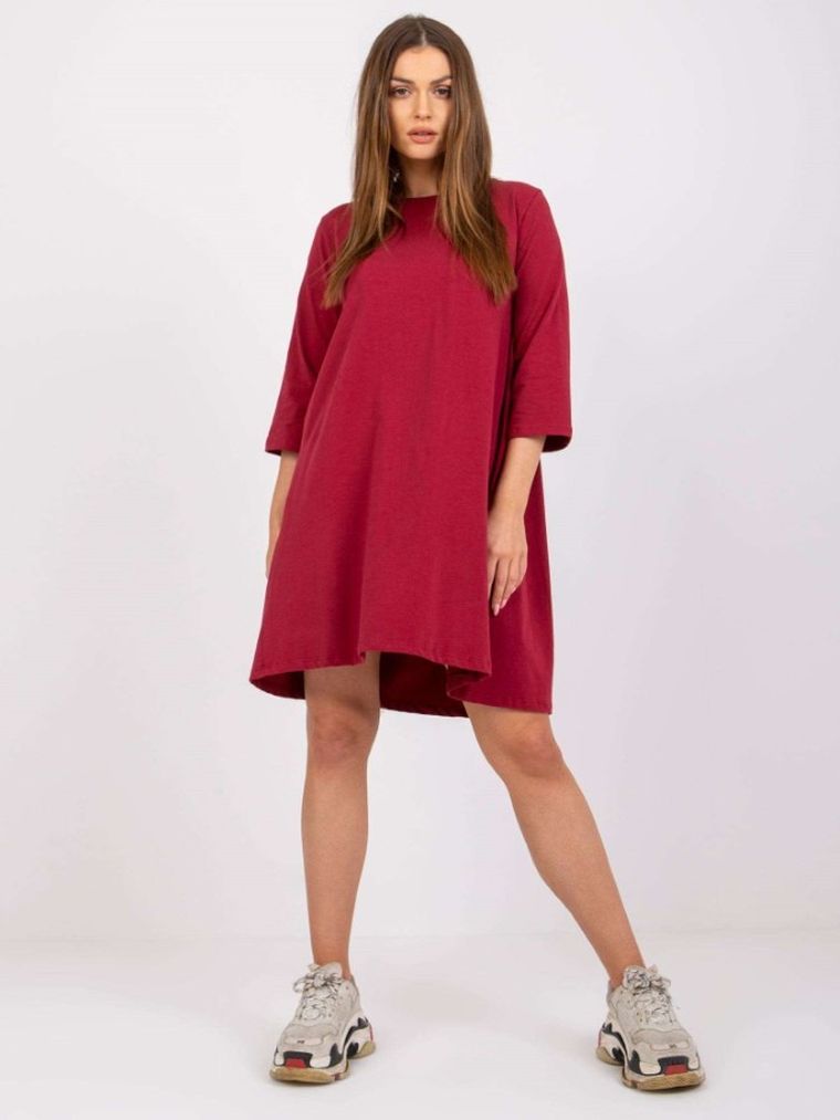 Sukienka damska, bordowa, Rue Paris