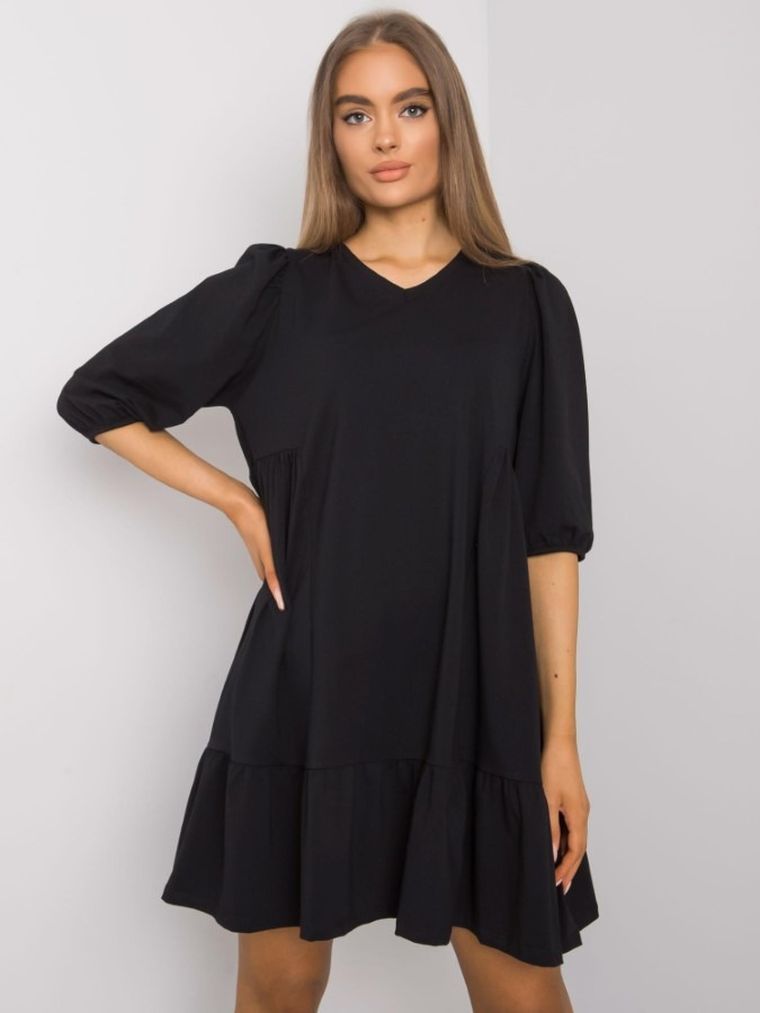 Sukienka damska, czarna, Basic Feel Good