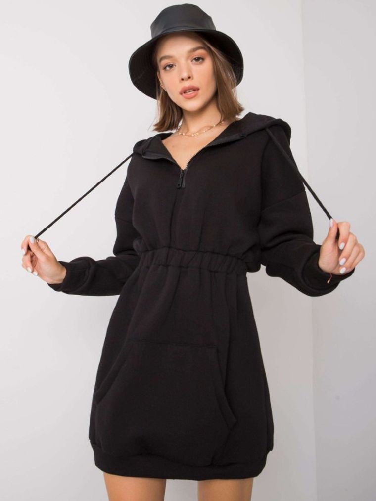 Sukienka damska, czarna, Ex Moda