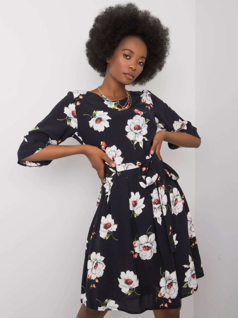 Sukienka damska, czarna, Lakerta