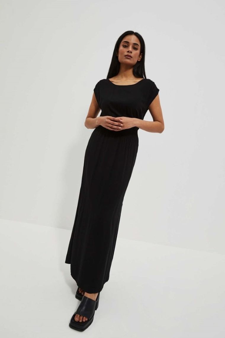 Sukienka damska, czarna, Moodo