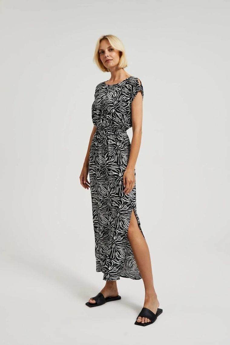 Sukienka damska, czarna, Moodo