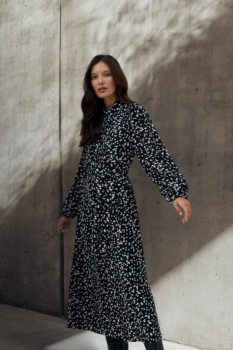 Sukienka damska, czarna, Moodo