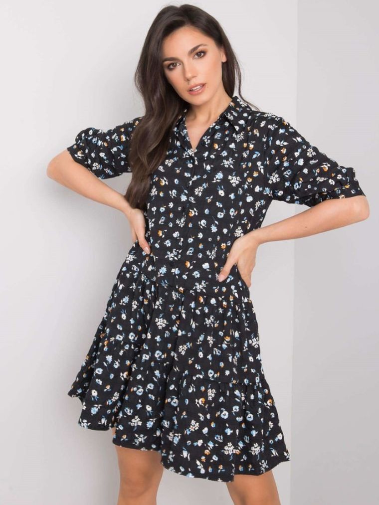 Sukienka damska, czarna, Rue Paris