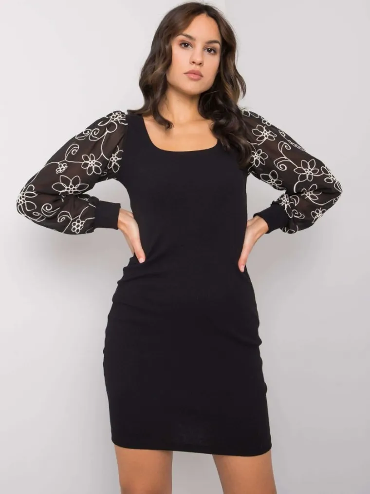 Sukienka damska, czarna, Rue Paris