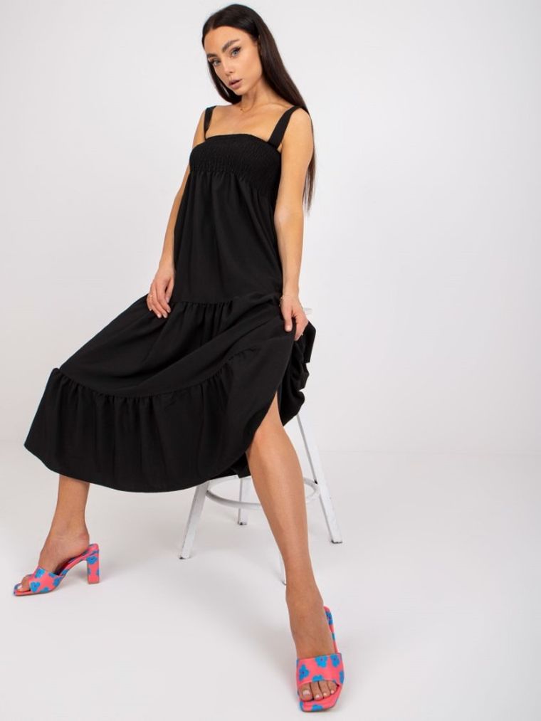 Sukienka damska, czarna, Rue Paris