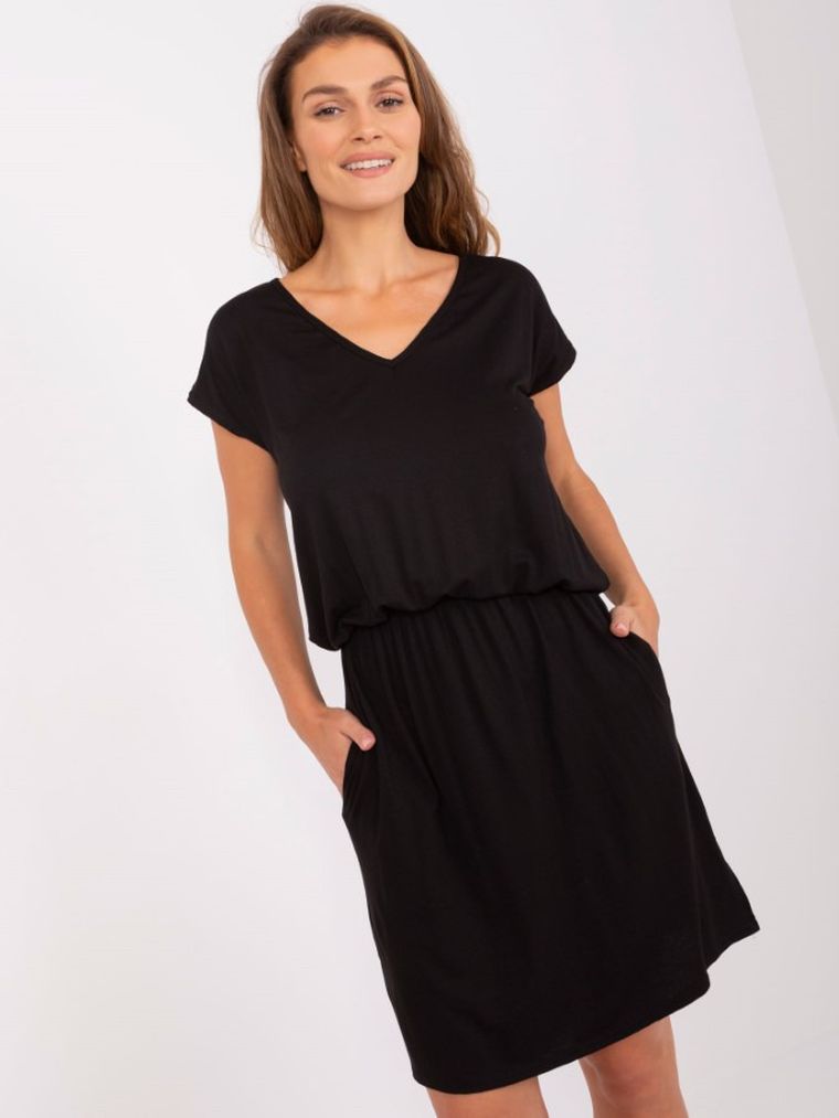 Sukienka damska, czarna, Rue Paris