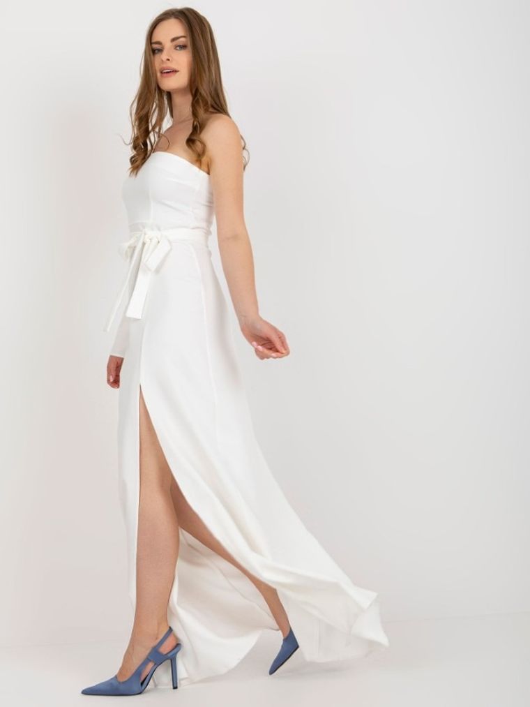 Sukienka damska, ecru, Lakerta