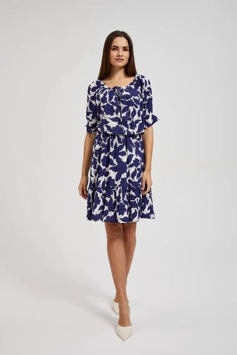 Sukienka damska, fioletowa, Moodo