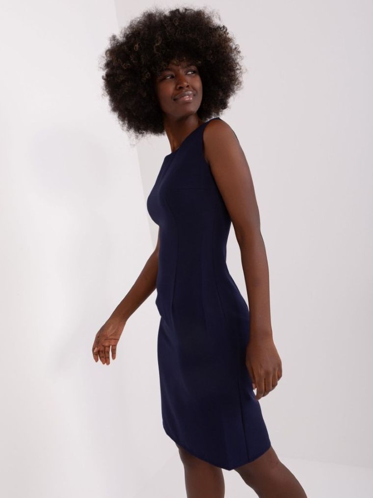 Sukienka damska, granatowa, Lakerta