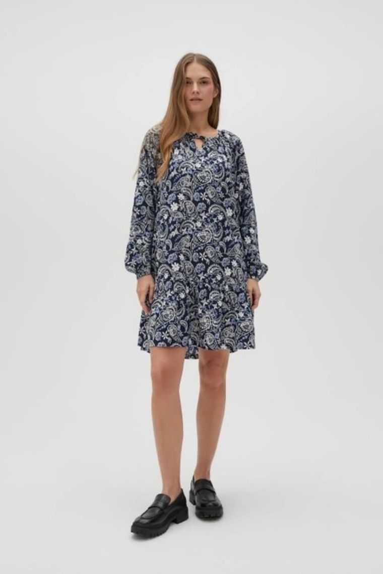 Sukienka damska, granatowa, Moodo