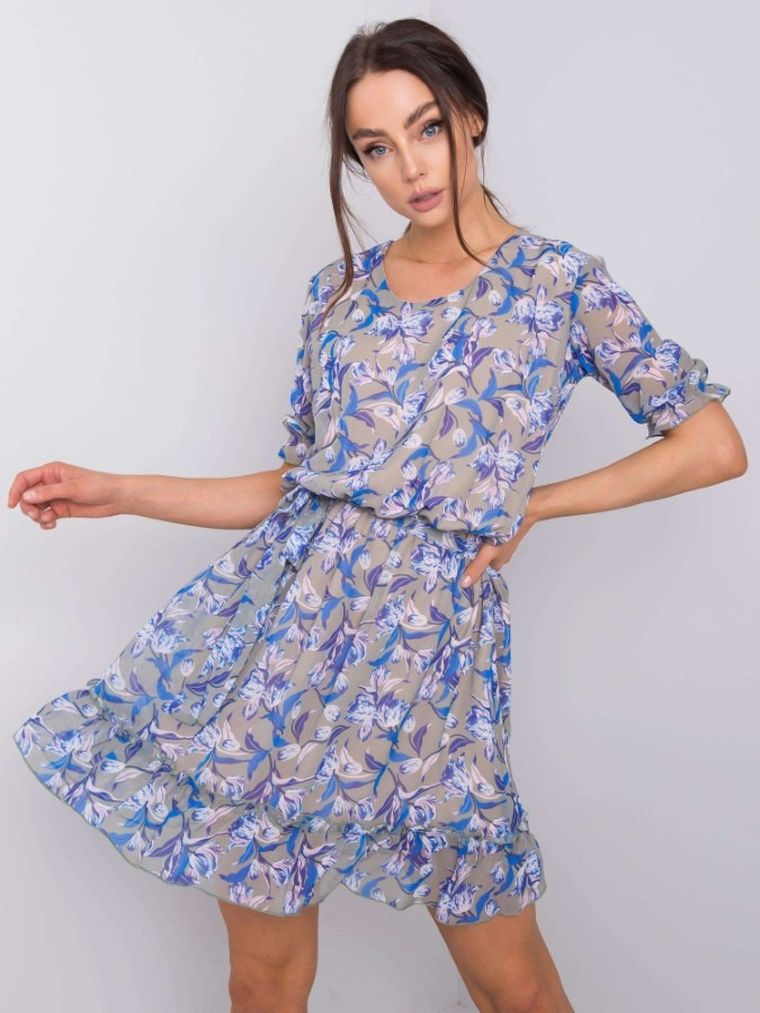 Sukienka damska, khaki, Lakerta