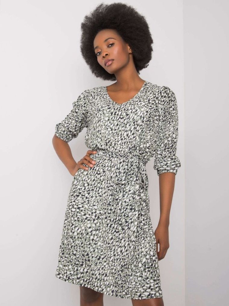 Sukienka damska, khaki, Lakerta