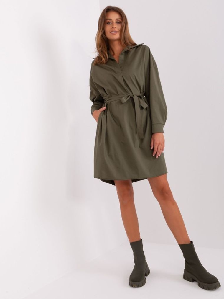 Sukienka damska, khaki, Zuluna