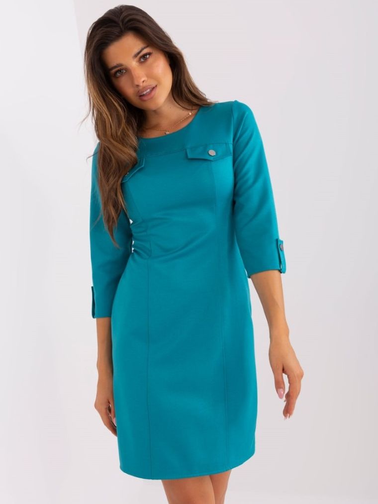 Sukienka damska, niebieska, Lakerta