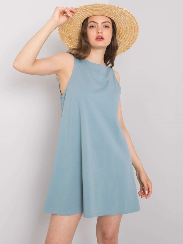 Sukienka damska, niebieska, Rue Paris