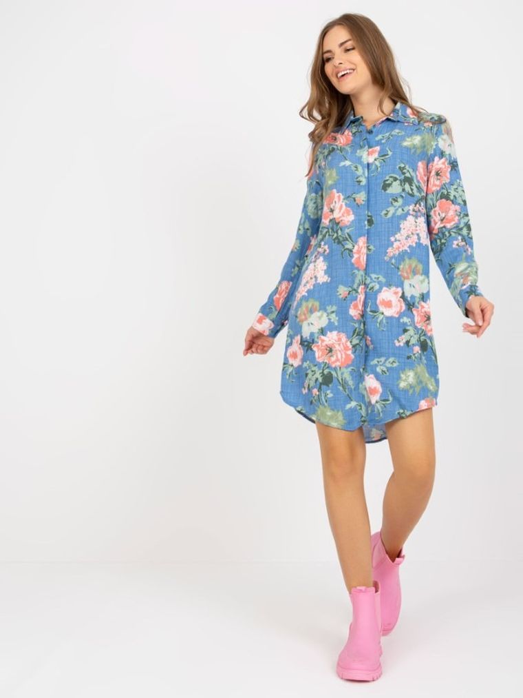 Sukienka damska, niebieska, Rue Paris