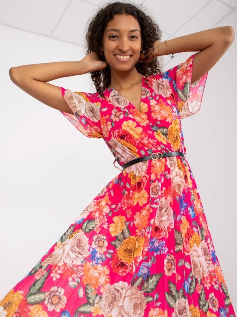 Sukienka damska, różowa, Italy Moda