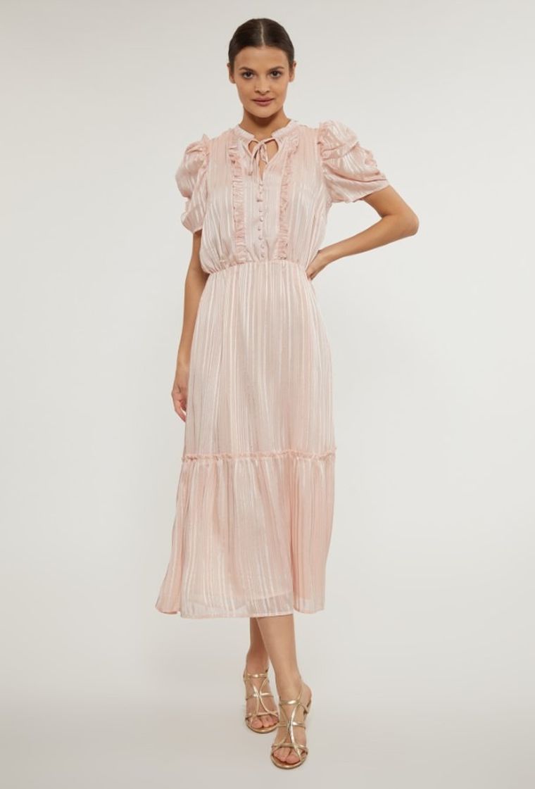 Sukienka damska, różowa, Monnari