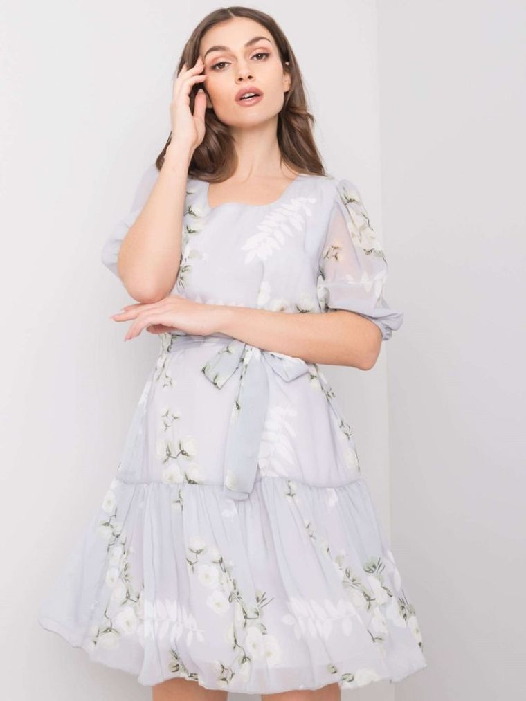 Sukienka damska, szara, Lakerta