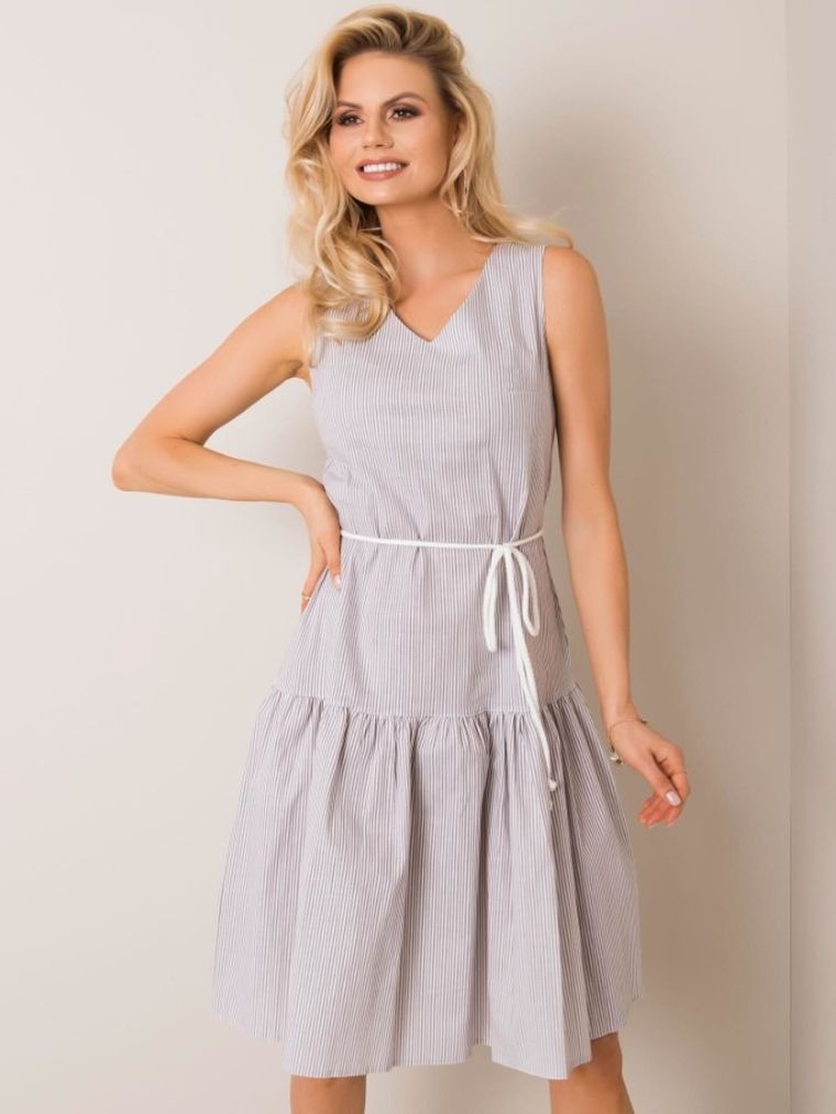 Sukienka damska, szara, Lakerta