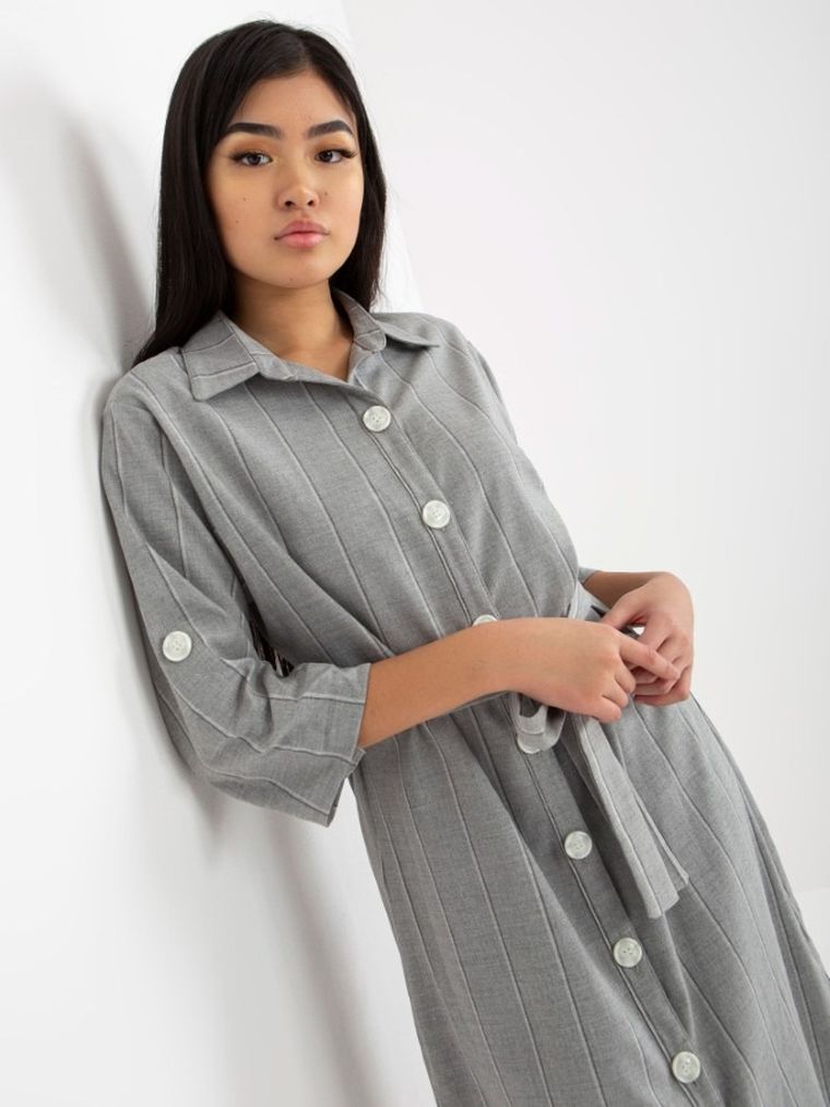 Sukienka damska, szara, Lakerta