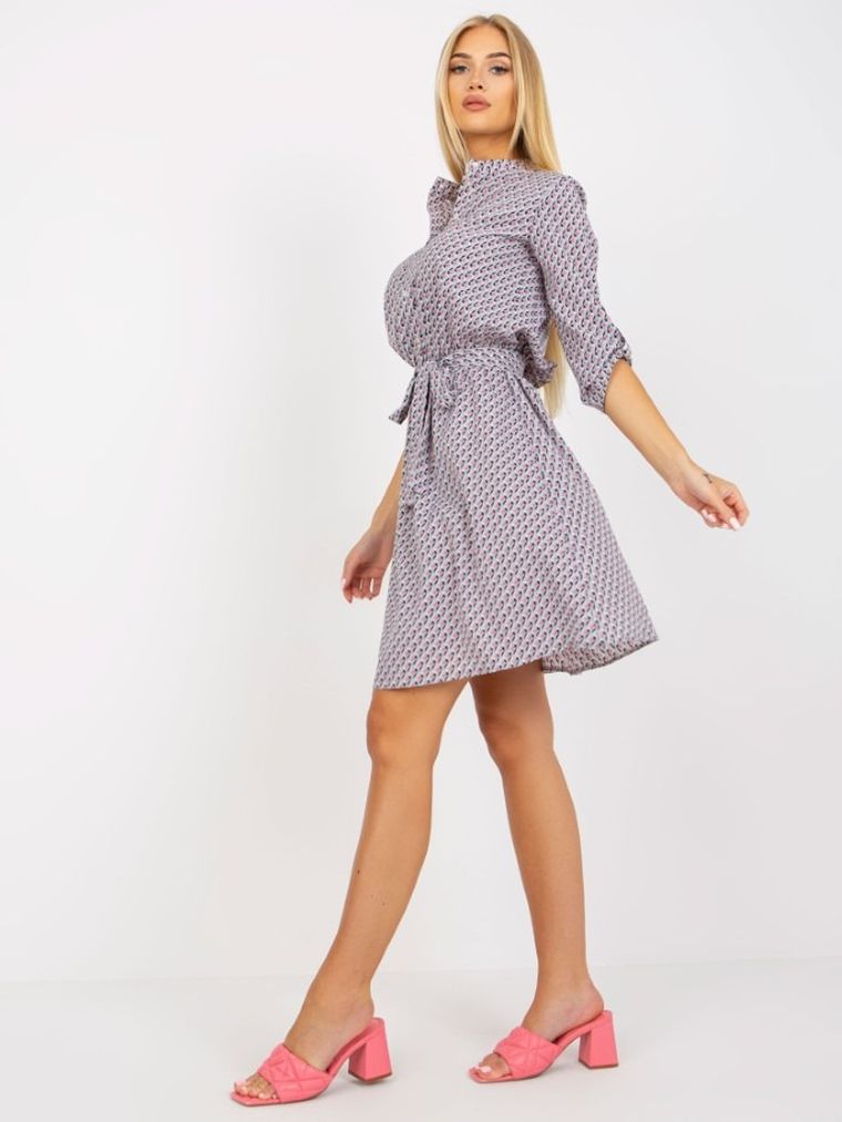 Sukienka damska, szara, Lakerta